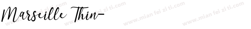 Marseille Thin字体转换
